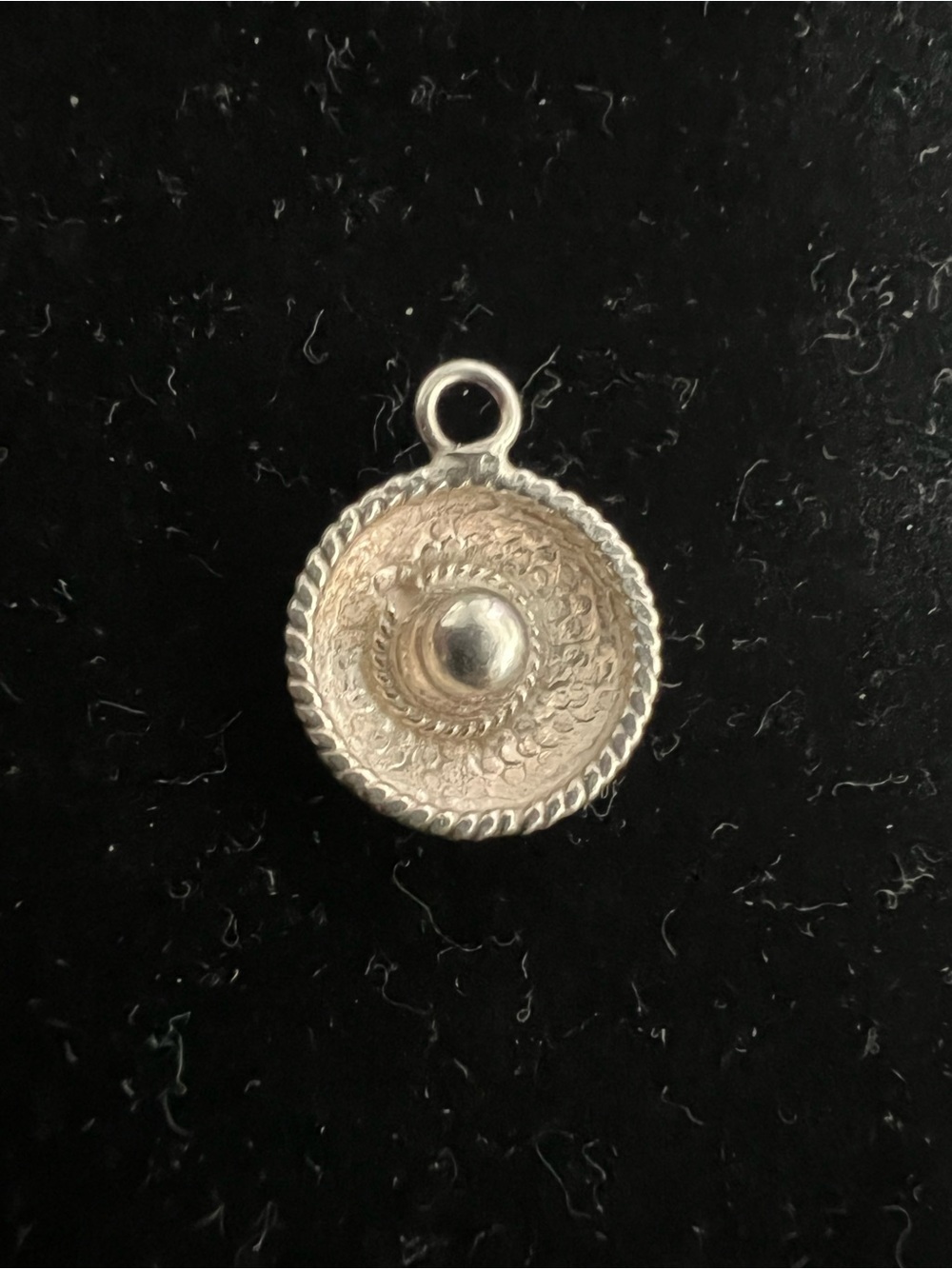 925 Sterling silver MEXICO Sombrero Charm Pendant - Silver